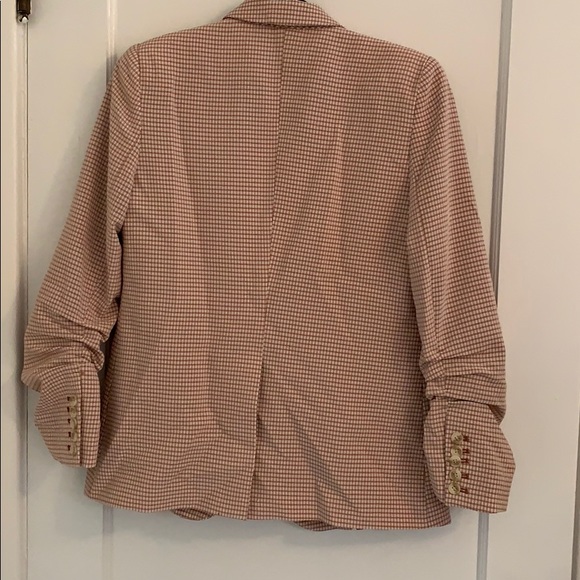 1.STATE Pink Gingham Blazer - Small - Picture 4 of 7